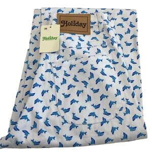 Holiday The Label By Emma Mulholland Novelty Dolphin Print Pant Women’s Size 28